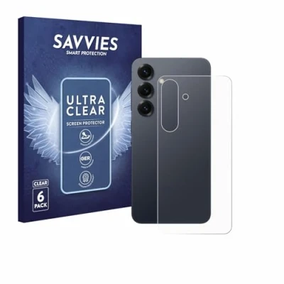 Afbeelding van Savvies Screenprotector voor Samsung Galaxy S25 (Achterkant) Folie Beschermfolie transparant (6 Stuks)