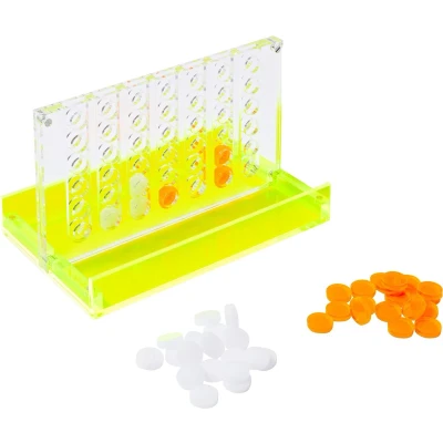 Afbeelding van Sunnylife Games Lucite Travel 4 Op Een Rij Multi Color / Acrylic Plastic