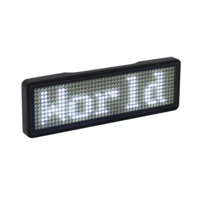 Afbeelding van LED naambadge Bluetooth Wit