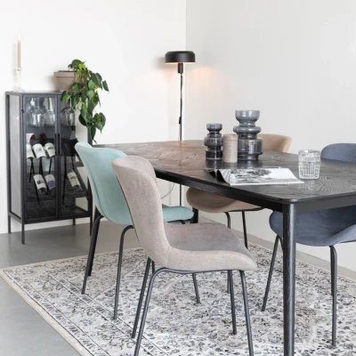 Afbeelding van Maison Bobby Eettafel FABIO 160X80 Zwart