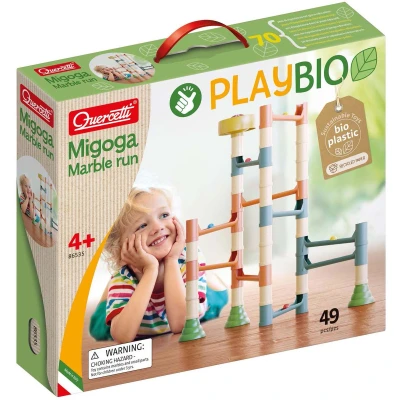 Afbeelding van Quercetti playbio bouwset knikkerbaan 45st