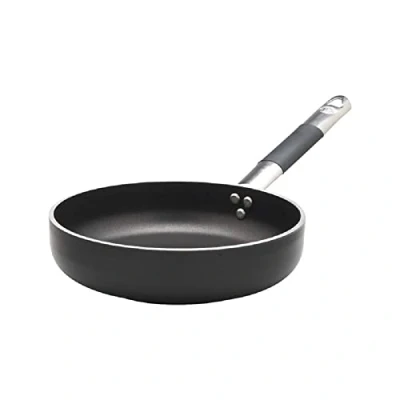 Afbeelding van Pentole Agnelli ALSC2111SSPIC20 Alblack pan, aluminium 5 mm dikte, 10 inductiebodem, met roestvrijstalen buisvormige handgreep &quot;Cool&quot;, 20 cm, zwart