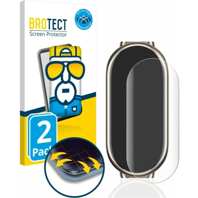 Afbeelding van BROTECT Full Cover Screen Protector voor Xiaomi Mi Band 8 (2 Stuks) Schermbeschermer, 3D Curved
