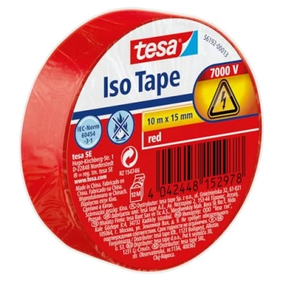 Afbeelding van tesa Sonstige Installationstechnik 56192 00013 22 Isolatietape Rood (l x b) 10 m 15 mm 1 stuk(s)