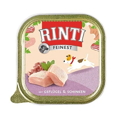 Afbeelding van RINTI Fijnste 11 x 150 g Hondenvoer Gevogelte &amp; Ham