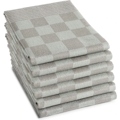 Afbeelding van Theedoek DDDDD Barbeque Taupe (set van 6)