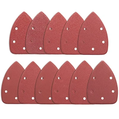 Afbeelding van STEBRUAM 88 Stuks Schuurschijven Schuurpapier Schuurvellen Driehoeken for Sander Mouse Black Decker Palmhout Polijsten Afstoffen from 40 tot 800 Grits
