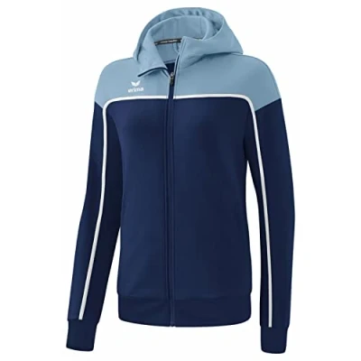 Afbeelding van CHANGE by erima trainingsjack met capuchon dames new navy/faded denim/wit / 44