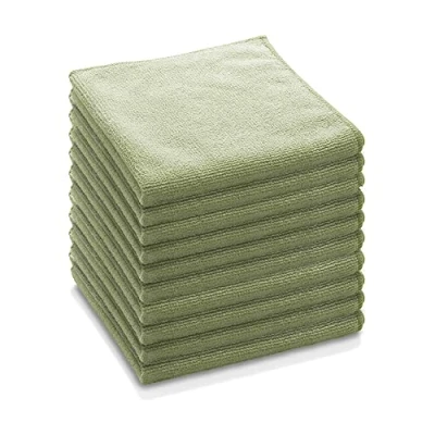 Afbeelding van E Cloth General Purpose Cloths Green for Professional Cleaning 10 Universele doekjes Multipack voor professionele reiniging, 32 x cm