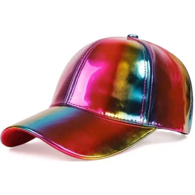 Afbeelding van Glanzende Regenboog Pet Festival Feest Zomer Kleuren Cap