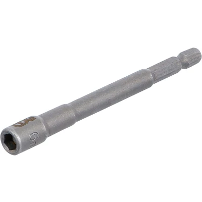 Afbeelding van BGS 2762 Dopsleutel zeskant, extra lang voor boormachines 6,3 mm (1/4&quot;) aandrijving zeskant 6