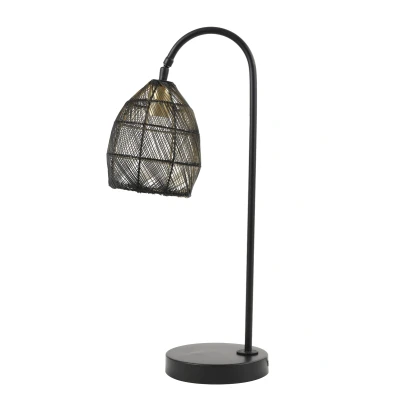 Afbeelding van Light &amp; Living Meya tafellamp 23x18x60 cm zwart/goud Metaal