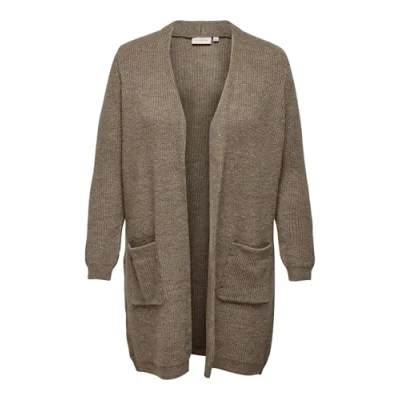 Afbeelding van ONLY Carmakoma Carjade LS NOOS Vest, Dames, Maat: S 42/44, Dark grey melange