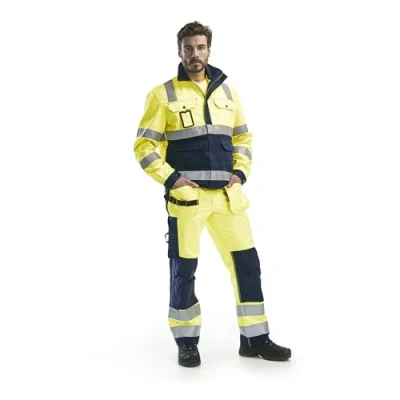 Afbeelding van Blaklader Werkbroek High Vis 1533 1860 Geel/Marineblauw C46