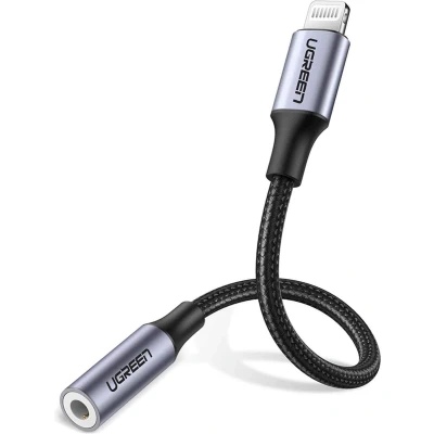 Afbeelding van UGREEN Apple Lightning naar 3.5mm jack adapter MFi gecertificeerd