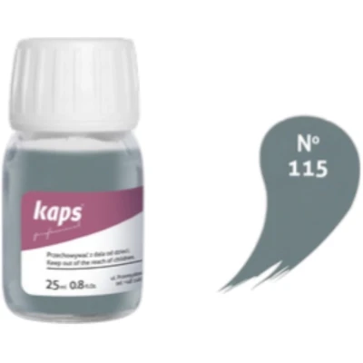 Afbeelding van Kaps super color leer &amp; kunstleer verf inc.cleaner (115) Donkergrijs 25ml