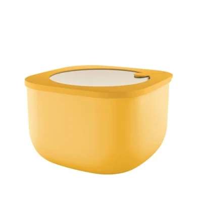 Afbeelding van Guzzini Kitchen Active Design, STORE&amp;MORE BIO, Grote Hermetic Container voor Koelkast/diepvries/Magnetron (L) Mangogeel, 19,5 x h12,3 cm 2800 cc 170724236