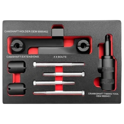 Afbeelding van ZKTOOL Motor Timing Tool Nokkenas Vergrendelingsgereedschap, Compatibel met Volvo S40 S60 XC90, Krukas Tools, OEM 9995451, 9995452