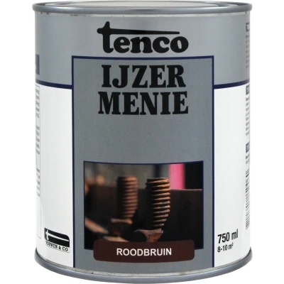 Afbeelding van Tenco ijzermenie 5 liter, roodbruin, bus