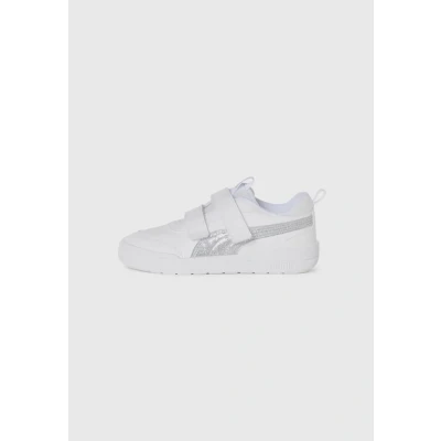 Afbeelding van Puma Multiflex 2 Glitz Unisex Hardloopschoenen voor op de weg white/silvercoloured kinderen, Maat: 31, White/silver/coloured Schoenen