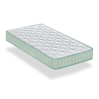 Afbeelding van Dormio Matras voor kinderbed, visco elastisch, ademend, mijtdicht, antibacterieel, kern van puur Eliocel, hoge dichtheid, afmetingen 60 x 120 cm, hoogte 12 cm.