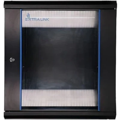 Afbeelding van Extralink EX.7263 Rack 12U Wandplank (12 HE, 19 inch rek), Serverkast, Zwart