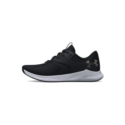 Afbeelding van Under Armour Charged Aurora 2 Trainingsschoen, Dames, Maat: 43, Black/metallic warm silver Textiel/ synthetisch