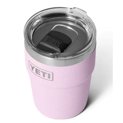 Afbeelding van YETI Rambler Cup, vacuüm geïsoleerde roestvrijstalen stapelbare beker met Magslider deksel, kersenbloesem, 475 ml