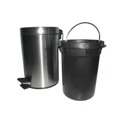 Afbeelding van Gerimport Pedaalemmer RVS 5 l 27 cm Pedaalemmers