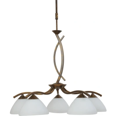 Afbeelding van Masterlight Hanglamp Verona 1 5 lichts bronsbruin 2479 21 51