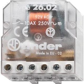Afbeelding van Finder 26.04.8.024.0000 Stroomstootschakelaar Inbouw 2x NO 24 V/AC 1 stuk(s)
