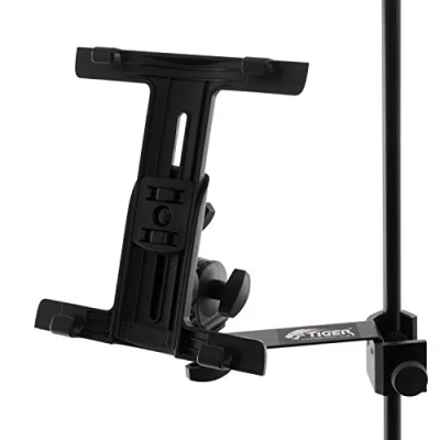 Afbeelding van TIGER Tablet iPad Houder Mount voor Microfoon/Muziekstandaard met Verstelbare Klem