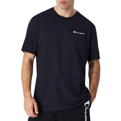 Afbeelding van Champion Icons Crewneck WITH Small LOGO Tshirt print, Heren, Maat: Large, Black