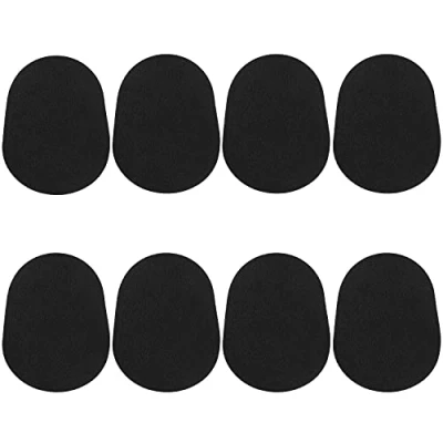 Afbeelding van 8 Stks Mondstuk Kussens Alt Tenorsaxofoon &amp; Klarinet Patches Ovale Rubberen Pads, Zwart