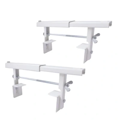 Afbeelding van siwitec Universele radiatorconsole 260 x 35 1,5 mm in set van 2, voorgemonteerd, wit,
