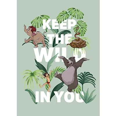 Afbeelding van Komar Poster Jungle Book keep the wild Kinderkamer, slaapkamer, woonkamer
