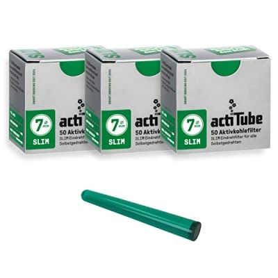 Afbeelding van actiTube Actieve koolfilter, zilver, 3x50 (150)