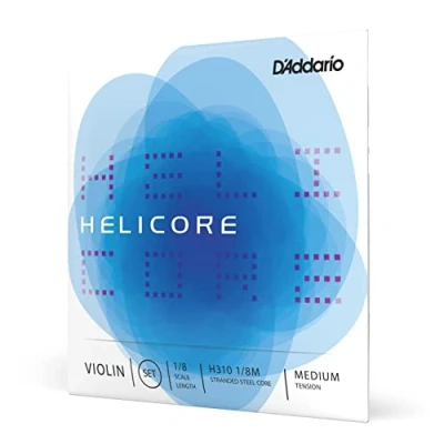 Afbeelding van D&#039;Addario Helicore 1/8 Schaal Medium Spanning Viool String Set