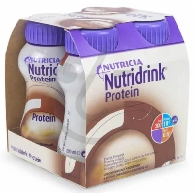 Afbeelding van Nutridrink Protein chocolade 200 ml 4 stuks