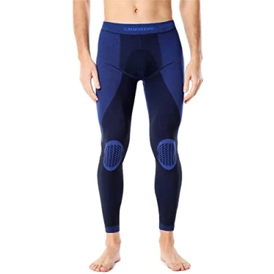 Afbeelding van Ladeheid Thermobroek Thermo ondergoed Heren Legging Zwart/Navyblauw M LA LA40 MEN Pants