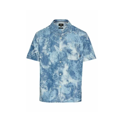 Afbeelding van camel active Kurzarm MIT Alloverprint Overhemd, Heren, Maat: 3XL, Dark navy