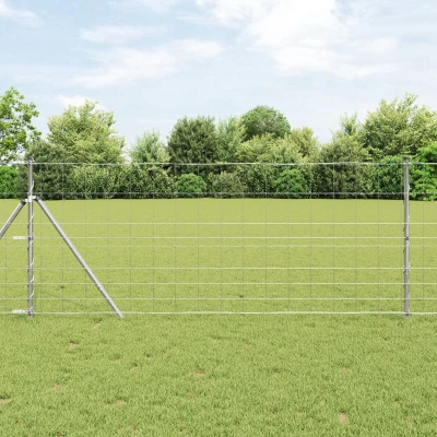 Afbeelding van vidaXL Weideomheining 1x25 m Gevoerde staal