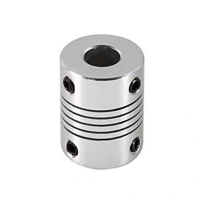 Afbeelding van 6 x 8 mm flexibele klembek as, koppeling CNC stappenmotor koppelingsrouter