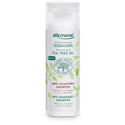 Afbeelding van alkmene Mijn Tea tree olie anti roos shampoo 200 ml minder in 2 weken tegen en jeukende hoofdhuid haarshampoo natuurlijke theeboomolie, veganistisch