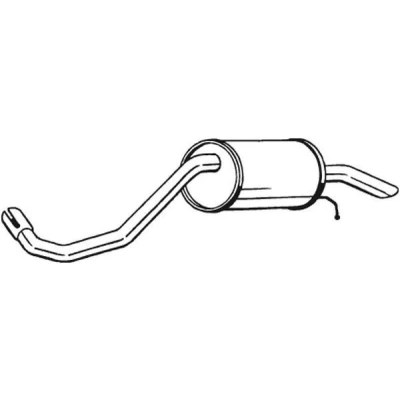 Afbeelding van BOSAL 233 419 Einddemper VOLKSWAGEN: Fox Hatchback (5Z1, 5Z3, 5Z4) 1.4 2005 2009