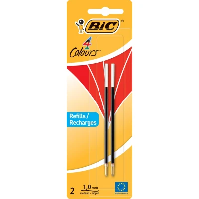 Afbeelding van Bic vulling voor balpen 4 Colours Medium, blister met 2 stuks, rood