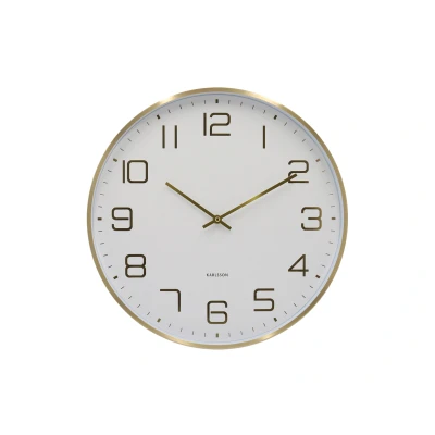 Afbeelding van Karlsson Wandklok Elegance Glow Wit Ø40cm