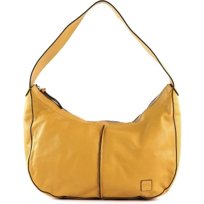 Afbeelding van FREDsBRUDER Leren Schoudertas Ginsberg Shoulderbag Sunny Yellow Mosterdgeel