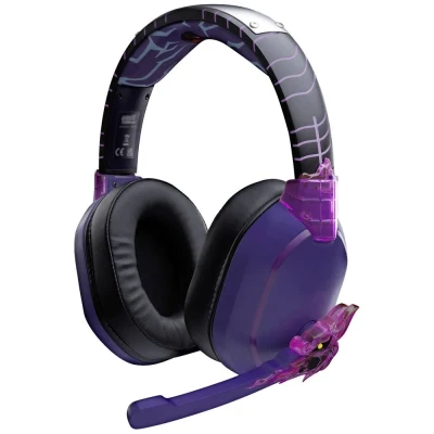 Afbeelding van Lexip X TSUME Naruto Shippuden headset 1 Over Ear Gamen Kabel, Bluetooth Stereo Zwart/lila Headset, Volumeregeling, Microfoon uitschakelbaar (mute)