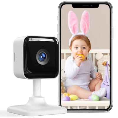 Afbeelding van GNCC 1080P Wifi Video Babyfoon voor Pasgeborenen, Smart Baby Camera Nanny Cam Indoor met Nachtzicht, Beweging/Geluidsdetectie, 2 weg Audio, SD/Cloud Storage, Compatibel Alexa